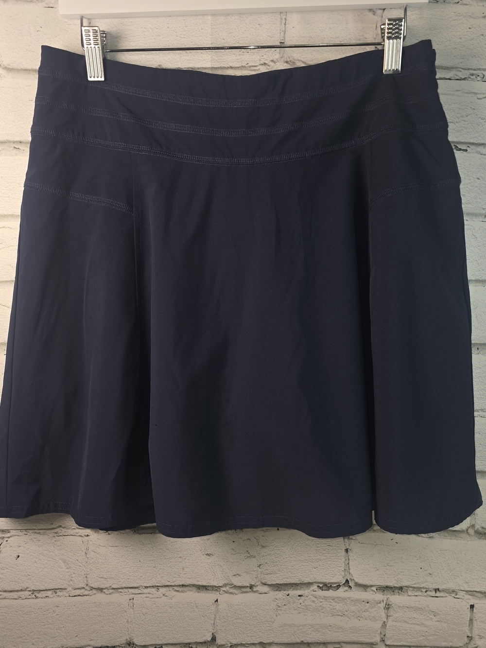 ATHLETA ALL DAY SKORT JUPE-SHORT NAVY GOLF TENNIS ATHLETIC SPORTY WOMENS SIZE 10